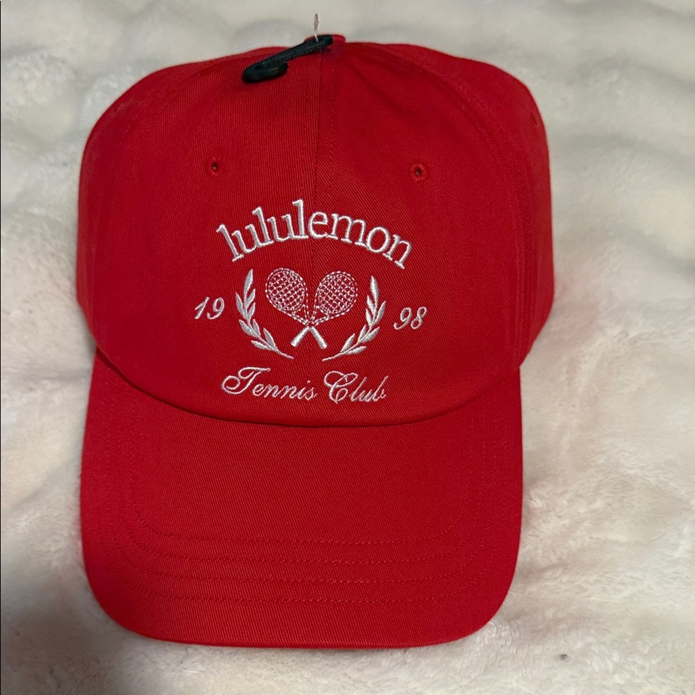 Lululemon Red Tennis Club Baseball Cap